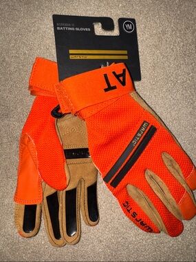 NWT Youth Orange Warstic Batting Gloves